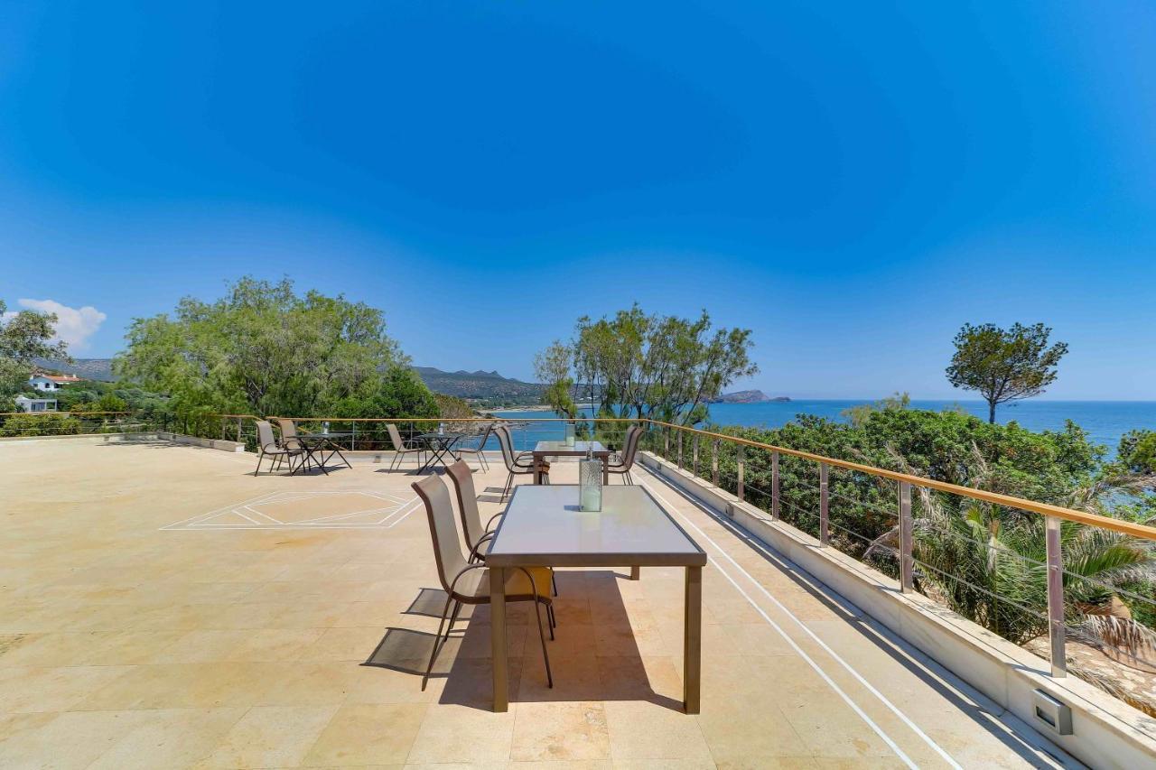 Black Diamond Beachfront Pool Villa Pasithea In Sounio, Athens Sounion Exterior foto