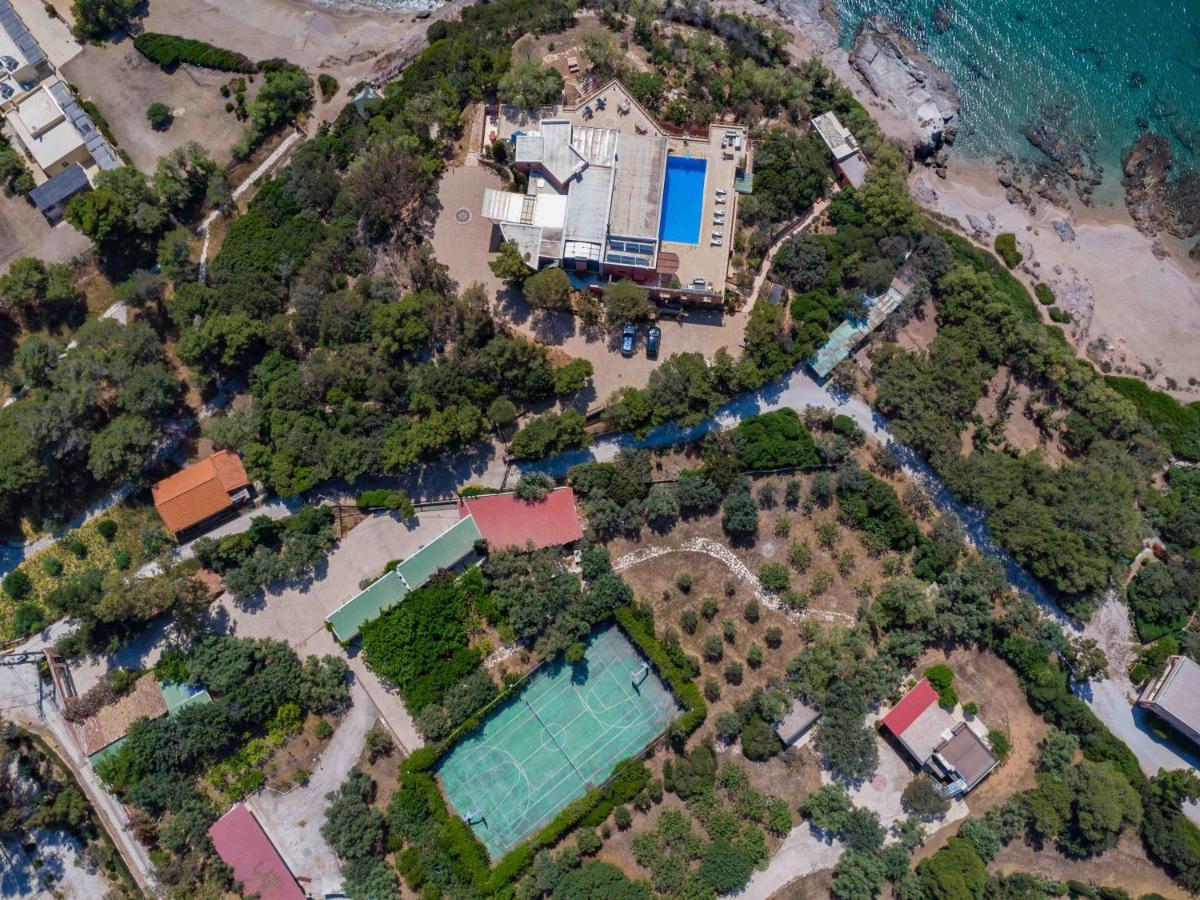 Black Diamond Beachfront Pool Villa Pasithea In Sounio, Athens Sounion Exterior foto