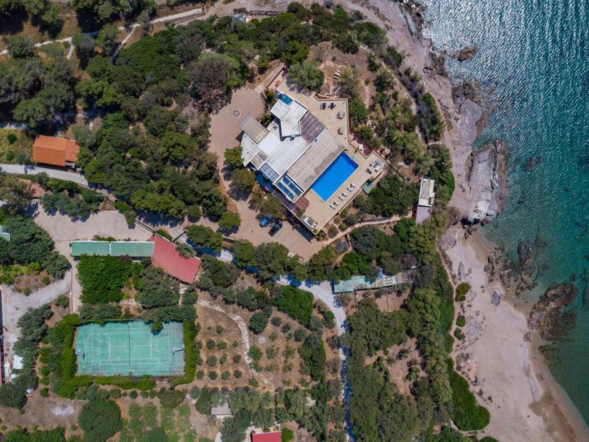 Black Diamond Beachfront Pool Villa Pasithea In Sounio, Athens Sounion Exterior foto
