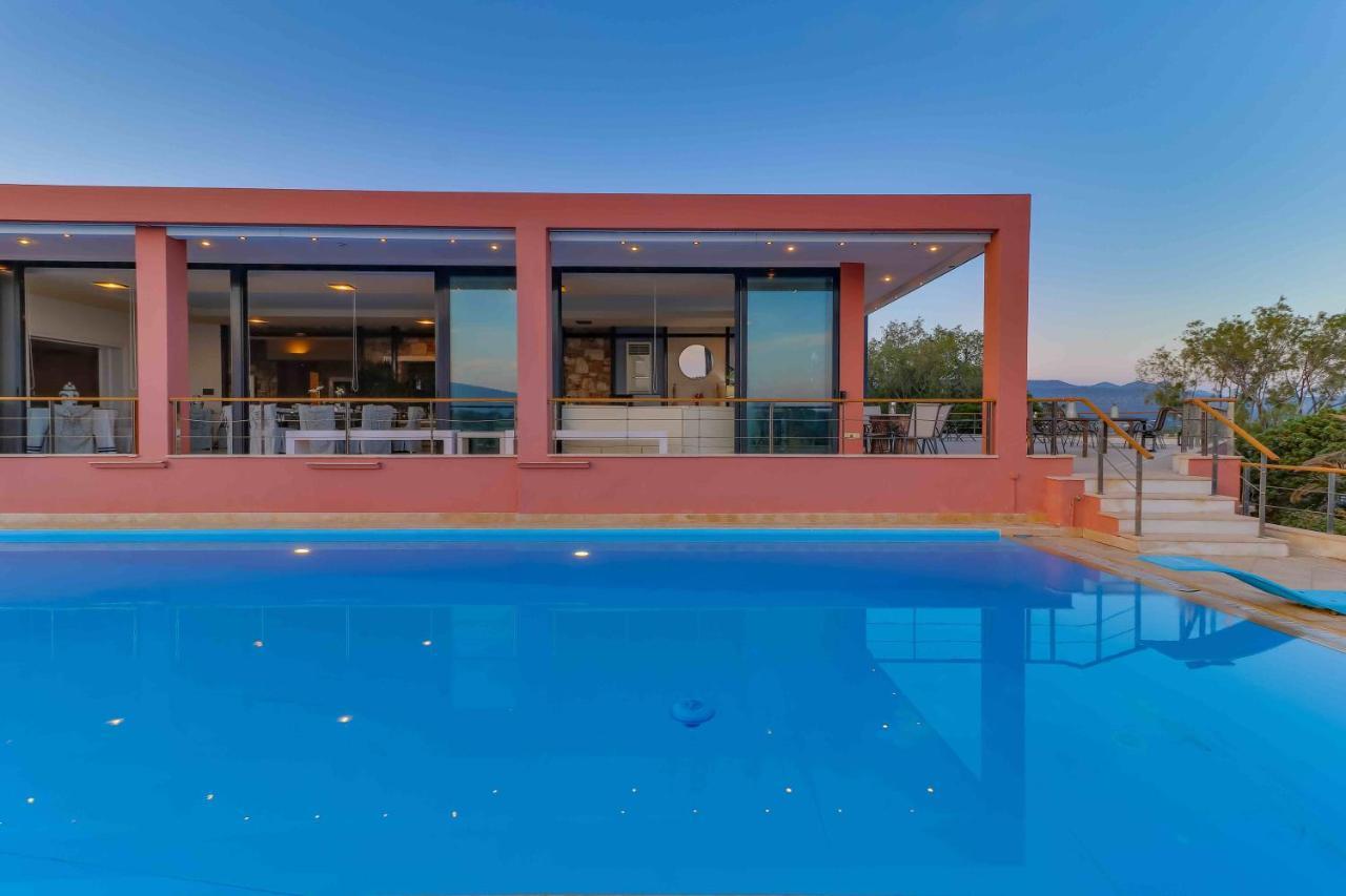 Black Diamond Beachfront Pool Villa Pasithea In Sounio, Athens Sounion Exterior foto